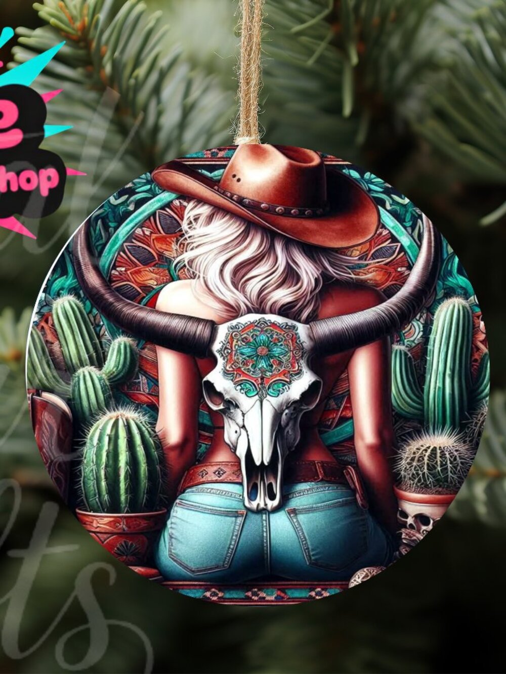 SALE! Bundle 3 FOR $19! Western Ornament